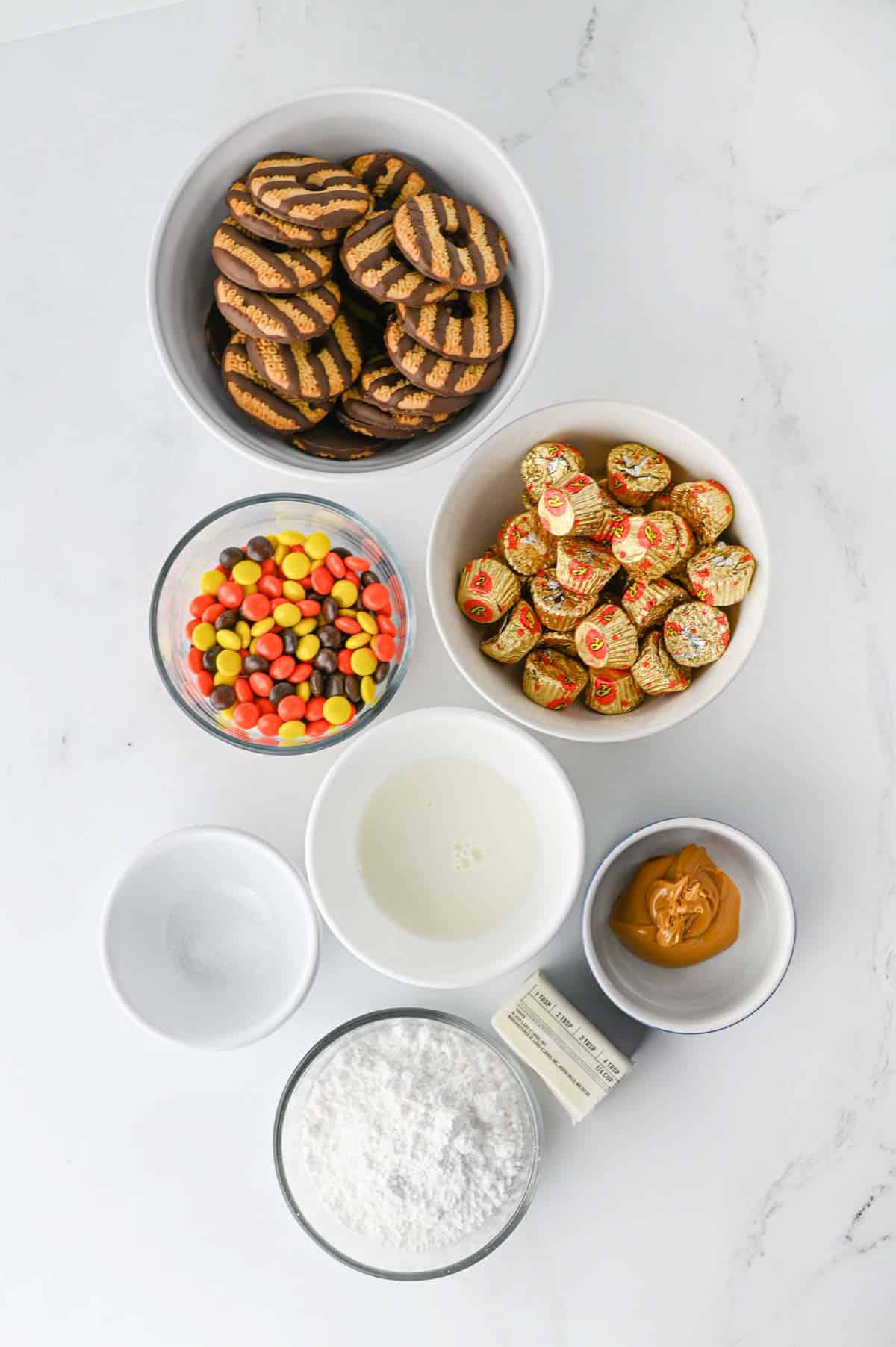 pilgrim hat cookie ingredients on the kitchen counter