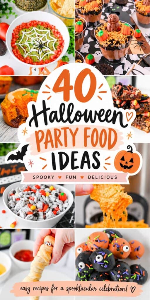 Planning a spooky celebration is easier with these Easy Halloween Food Ideas packed with festive bites for every kind of gathering. Find Easy Halloween Themed Food, Halloween Themed Appetizers, Halloween Finger Foods, creepy desserts, and Halloween Party Snacks For Adults all in one place. These Creative Halloween Food ideas work for a Halloween Dinner Party, Halloween Potlock, Halloween Food For Work, or a family night at home. From Halloween Foods Savory and Halloween Party Sides to scary sweets and Halloween Inspired Snacks, there is something for every table. Use these Halloween Food Serving Ideas to build Halloween Food Platters, a buffet, or a grab-and-go snack station. Save these Fun Halloween Foods for easy party planning, potlucks, spooky movie nights, and October entertaining!