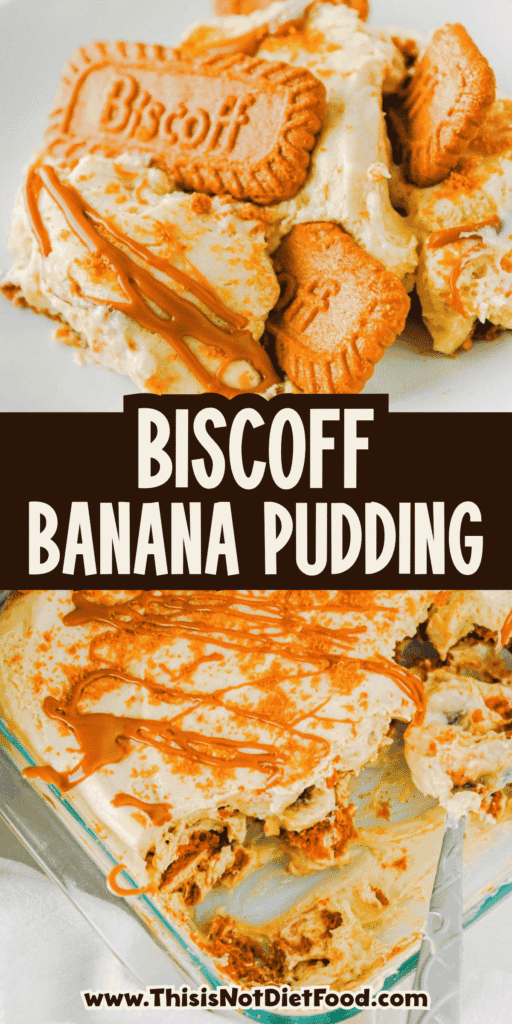 This Biscoff Banana Pudding is an easy no bake dessert layered with creamy vanilla pudding, sweet bananas, Biscoff cookies and rich cookie butter. It is perfect for potlucks, holidays, summer parties, family dinners or anytime you need a make ahead dessert that feels extra special. The pudding mixture is made with sweetened condensed milk, instant vanilla pudding, Cool Whip and melted Biscoff cookie butter for a thick, fluffy filling with caramelized cookie flavor in every bite. Layers of sliced bananas and Lotus Biscoff cookies soften in the fridge for the best banana pudding texture. Top with crushed cookies and an extra cookie butter drizzle for a simple dessert recipe everyone will ask for again. Save this Biscoff dessert for your next easy banana pudding craving.