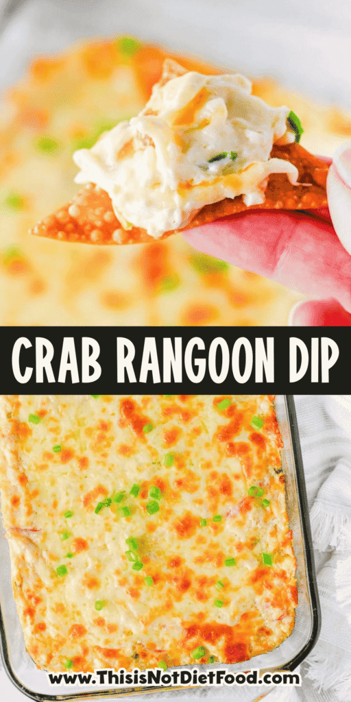 This Crab Rangoon Dip is the ultimate hot party appetizer for anyone who loves creamy crab rangoon, crispy wontons and easy baked dip recipes. Made with cream cheese, sour cream, mayonnaise, imitation crab meat, soy sauce, garlic, Monterey Jack cheese and green onions, this cheesy crab dip bakes until warm, bubbly and perfect for scooping. Serve it with homemade fried wonton chips for a fun game day snack, holiday appetizer, potluck dip or New Year’s Eve party food. This easy crab rangoon dip recipe has all the flavour of the classic takeout appetizer without stuffing or folding wontons. Save this hot crab dip for your next party appetizer spread, football food table, Christmas appetizer tray or easy entertaining menu.