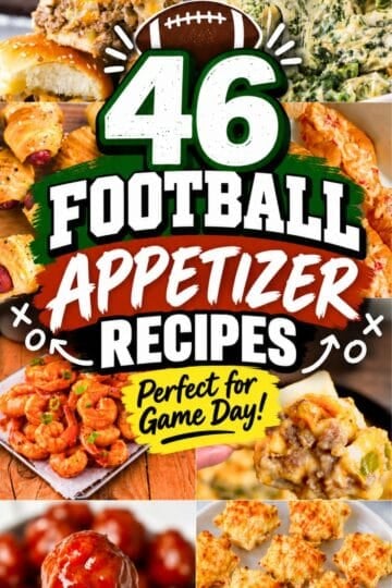 Planning a football watch party just got easier with this collection of 46 crowd-pleasing appetizers. These Tailgate Food Ideas are packed with dips, sliders, savory bites, cheesy snacks, meatballs and more, making them perfect Football Recipes Appetizers for feeding hungry fans. Find Football Appetizers Easy Finger Foods, Game Day Finger Foods, Gameday Appetizers and Easy Appetizers For A Party without overcomplicating your menu. Whether you need Football Party Food Ideas for Sunday, Tailgate Finger Food for the parking lot, or Super Bowl Easy Appetizers for the biggest game of the year, there is something here for every crowd. Save these Football Food Ideas Appetizers for Football Sunday Food, fall potlucks, parties and your next football watch party! Save it now for kickoff!