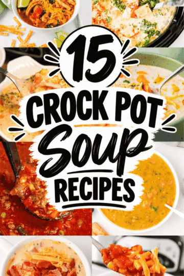 Need dinner ideas that don't involve babysitting a pot on the stove? These 15 crock pot soup recipes make cold-weather cooking so much easier. Search this collection for Crockpot Soup Recipes Slow Cooker, Easy Fall Soup Recipes, Easy Dinner Recipes, Slow Cooker Meals, Crock Pot Soups And Stews, and Crockpot Soups And Stews. Find comforting dinner inspiration for busy school nights, chilly weekends, and days when you want less hands-on cooking. Explore ideas for Crock Pot Meals, Fall Crockpot Recipes Soup, and Easy Crockpot Meals. These recipes are worth keeping on hand whenever the forecast calls for soup. A warm bowl of soup makes the easiest dinner plan feel like a win. You'll be glad you saved these ideas before the next hectic week. Save this pin for your next soup night!