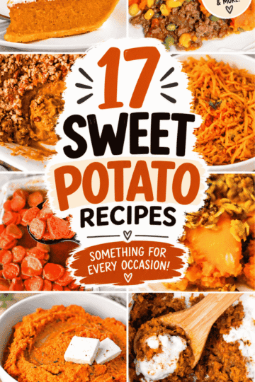 Need new ways to use sweet potatoes? This collection of 17 Sweet Potato Recipes is packed with sweet, savory and comforting ideas for holidays, family dinners and easy sides. Save this roundup for Dinner Ideas With Sweet Potatoes, Easy Sweet Potato Recipes, Sweet Potato Ideas and Things To Make With Sweet Potatoes. From Roasted Sweet Potatoes and Mashed Sweet Potato Recipes to casseroles, baked dishes and creative Sweet Potato Main Dish Recipes, there is something for every craving. You'll find inspiration for Thanksgiving Sweet Potato Casserole, Sweet Potato Side Dish recipes, Whole Baked Sweet Potatoes and more. These Dishes With Sweet Potatoes are perfect when you want simple recipes that bring big flavor to weeknight dinners, fall gatherings and holiday menus.