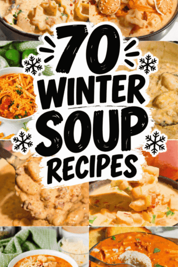 Need new Comfort Food Recipes for chilly nights? This collection of 70 winter soup recipes is packed with warming dinner inspiration. Explore creamy soup recipes, chicken soup recipes, lasagna soup, broccoli cheddar favorites, loaded potato soup, and filling beef and vegetable combinations. Perfect for snow day meal ideas, easy family meals, and hot meals for cold days. Save this roundup so you always have a delicious soup idea ready when winter weather hits. These are the kinds of comforting bowls you will want to make again and again. Great for planning easy dinners without getting stuck in a recipe rut. From creamy to brothy, there are lots of delicious flavors to explore. Keep this list handy whenever you need fresh soup inspiration.