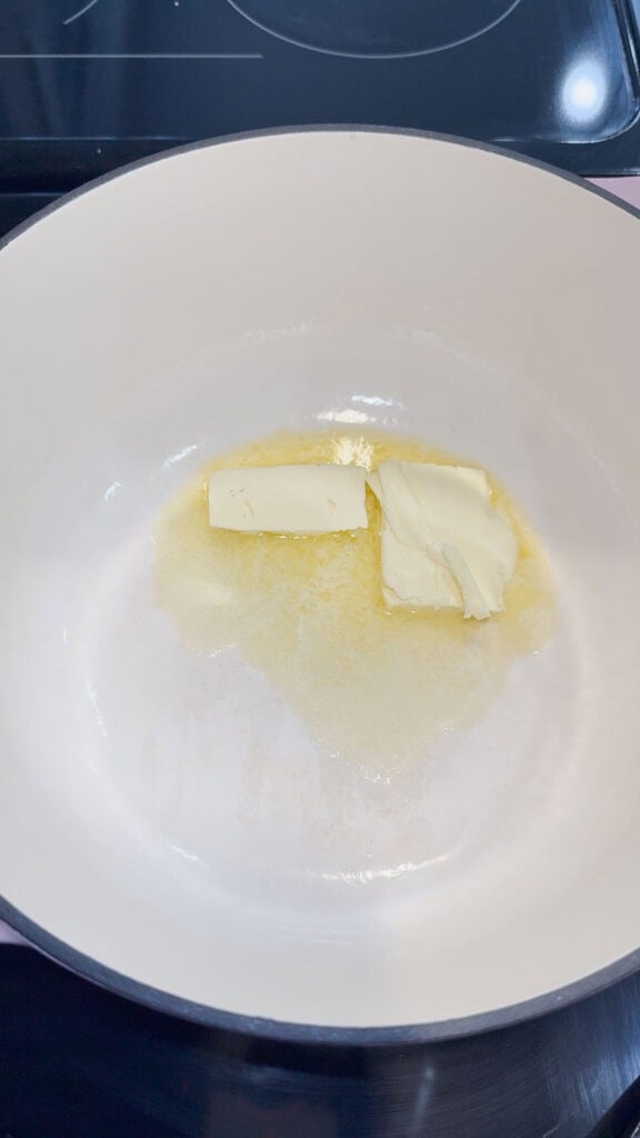 butter in a large pot