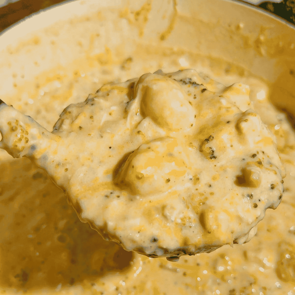 This Broccoli Cheddar Chicken Gnocchi Soup is a creamy, cheesy comfort food dinner loaded with tender broccoli, rotisserie chicken, potato gnocchi, cheddar cheese and parmesan. This easy soup recipe is perfect for busy weeknights, cold weather dinners, family meals and cozy fall or winter cooking. If you love broccoli cheddar soup, chicken gnocchi soup, creamy chicken soup recipes, rotisserie chicken recipes or hearty one pot dinners, this thick and filling soup is a must try. Made with chicken broth, half and half, broccoli florets, pillowy gnocchi and plenty of shredded cheese, this easy broccoli cheddar chicken soup comes together in just 35 minutes and makes a satisfying dinner everyone will want seconds of.