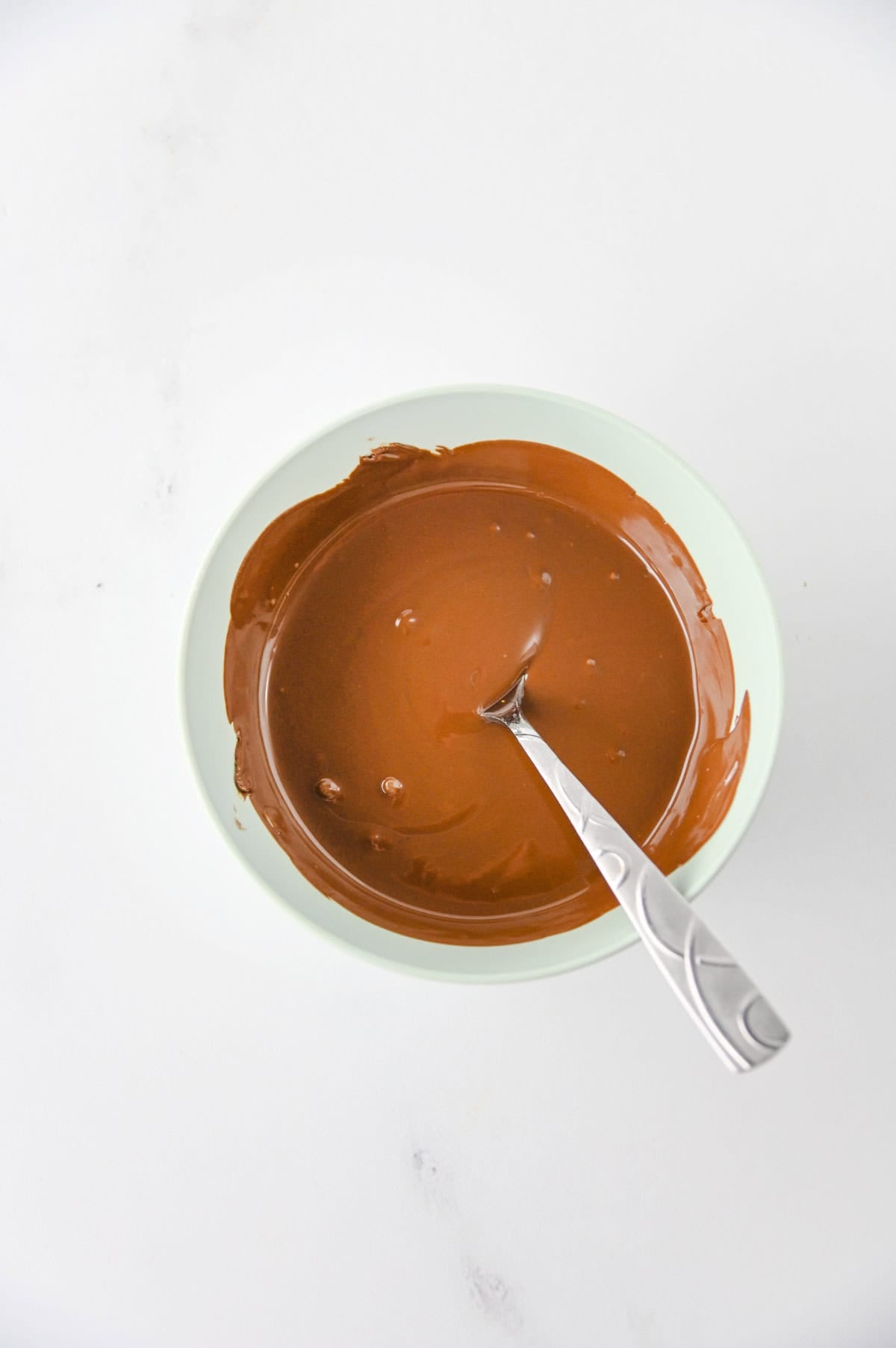 melted chocolate in a bowl
