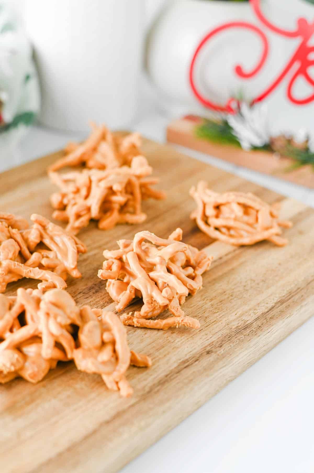 no bake buttercotch haystacks
