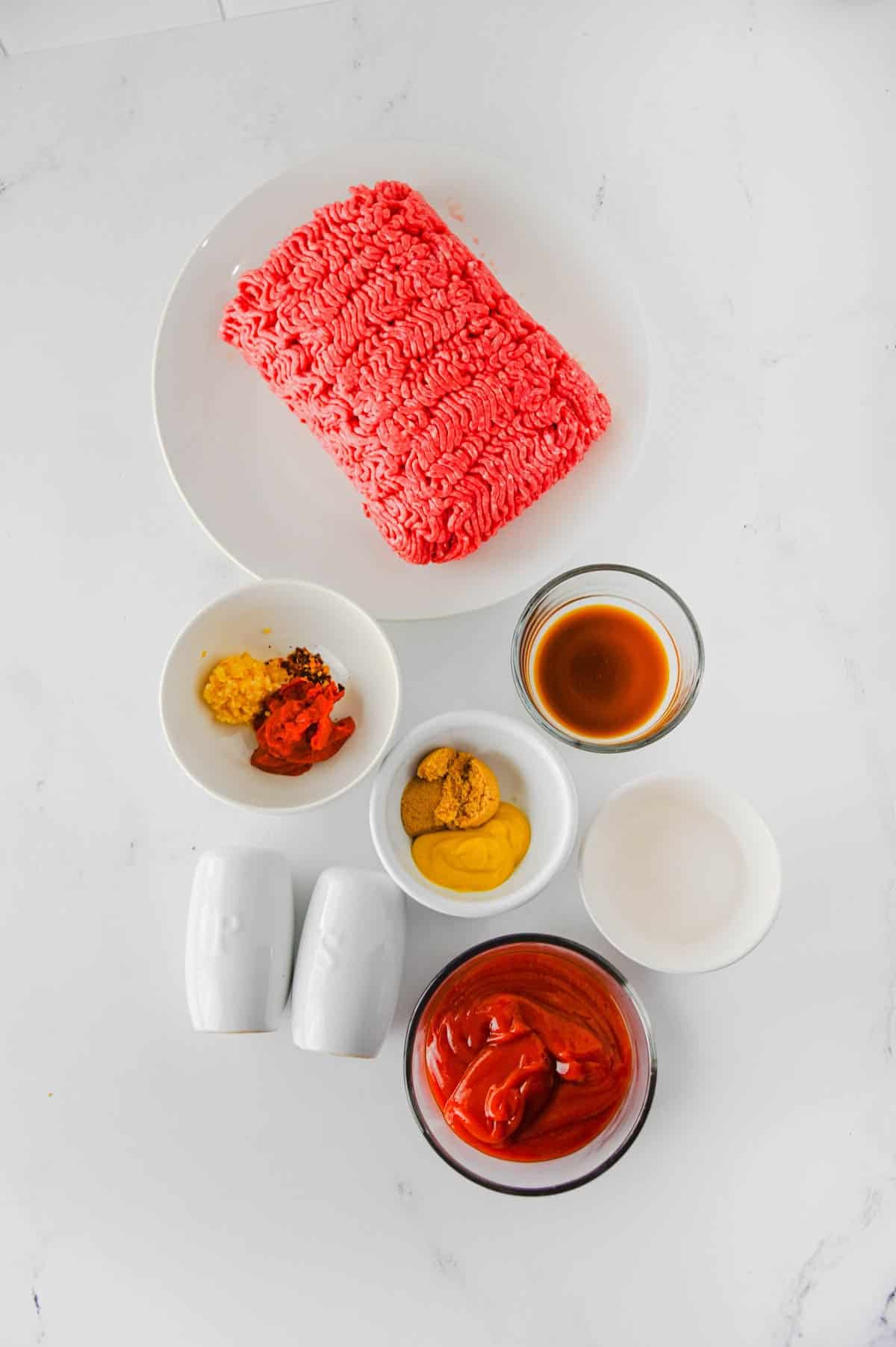 crock pot sloppy joe ingredients on the kitchen counter