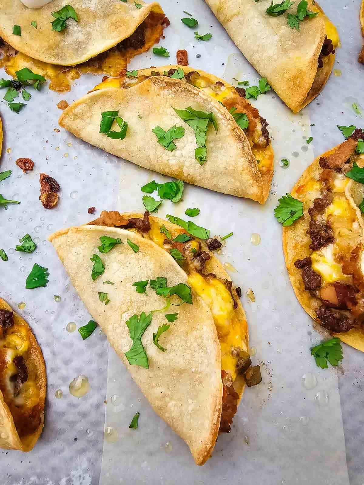sheet pan beef tacos