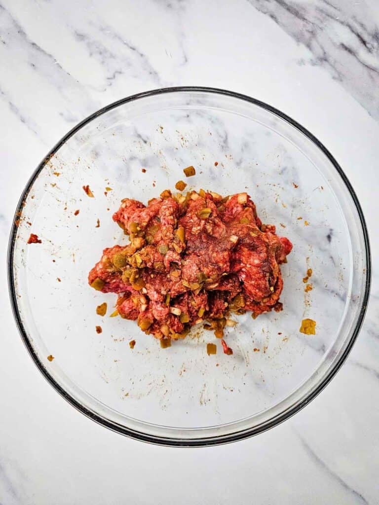 taco meat mixture in a bowl