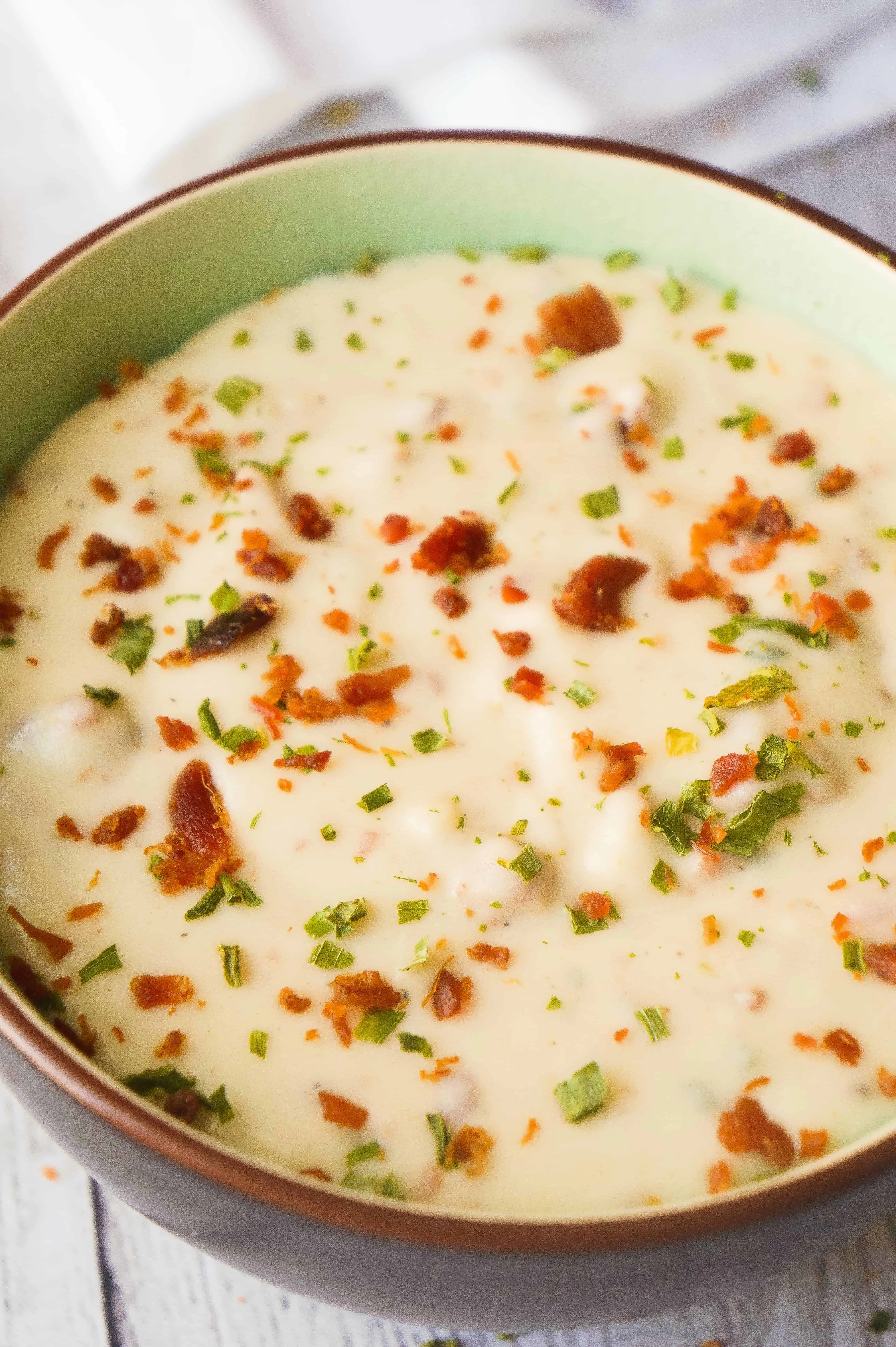 Cream Cheese Potato Bacon Soup is the perfect winter comfort food.