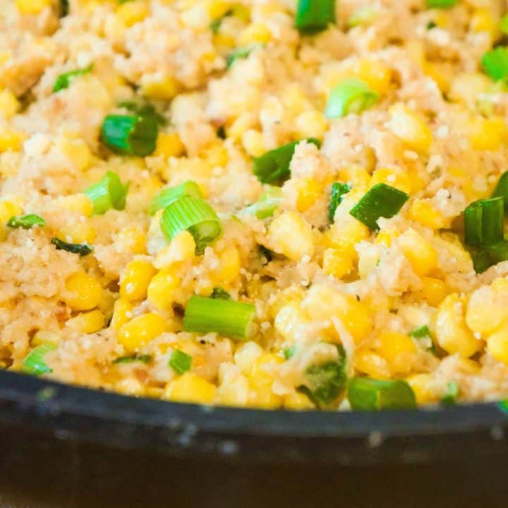 Cheesy Ritz Cracker Corn is a great Thanksgiving side dish.