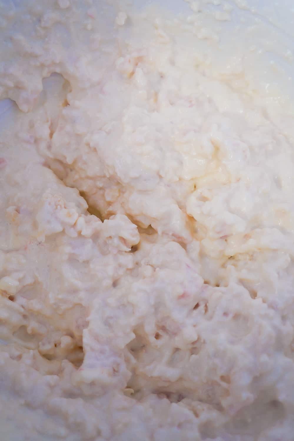 canned chicken mixed with mayo and cream cheese