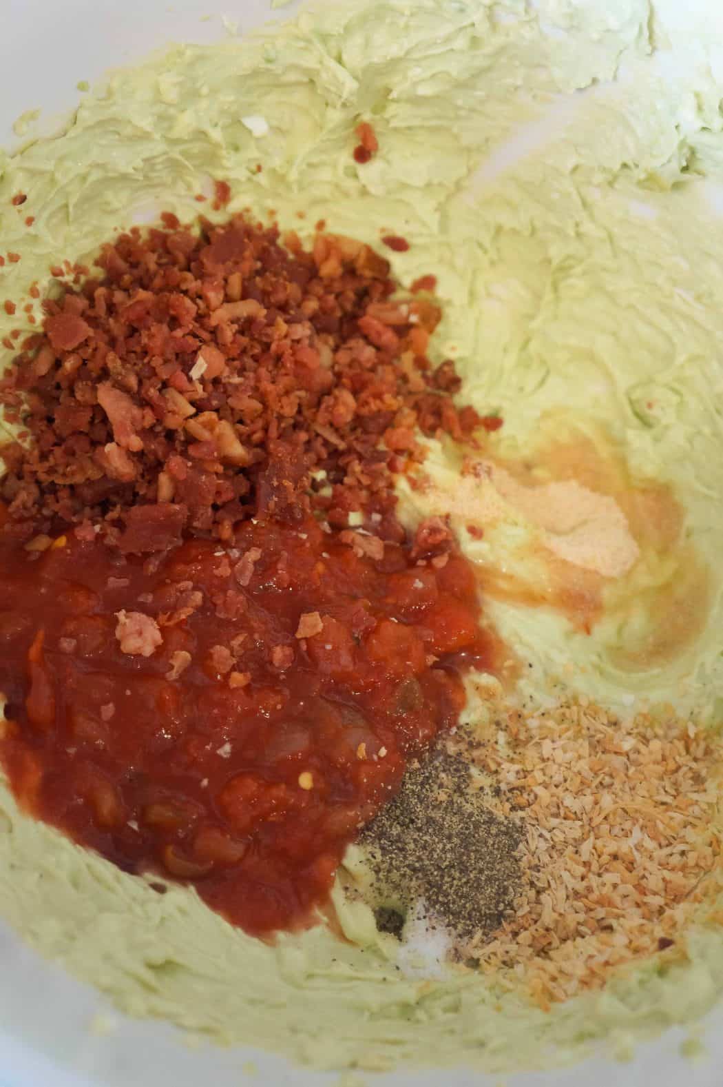 Bacon Cream Cheese Avocado Dip THIS IS NOT DIET FOOD