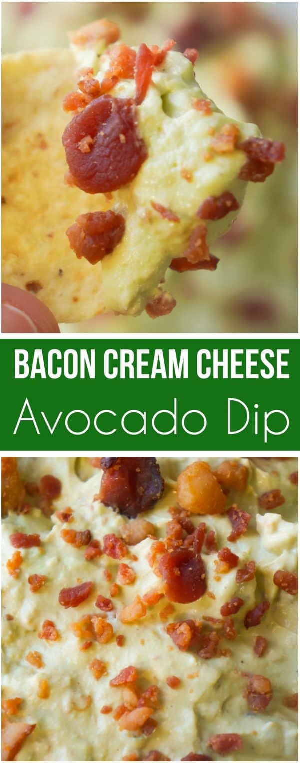 Bacon Cream Cheese Avocado Dip THIS IS NOT DIET FOOD
