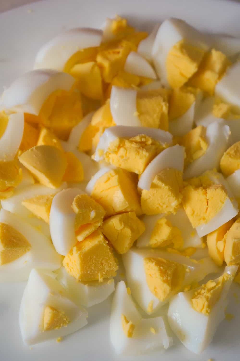 chopped hard boiled eggs