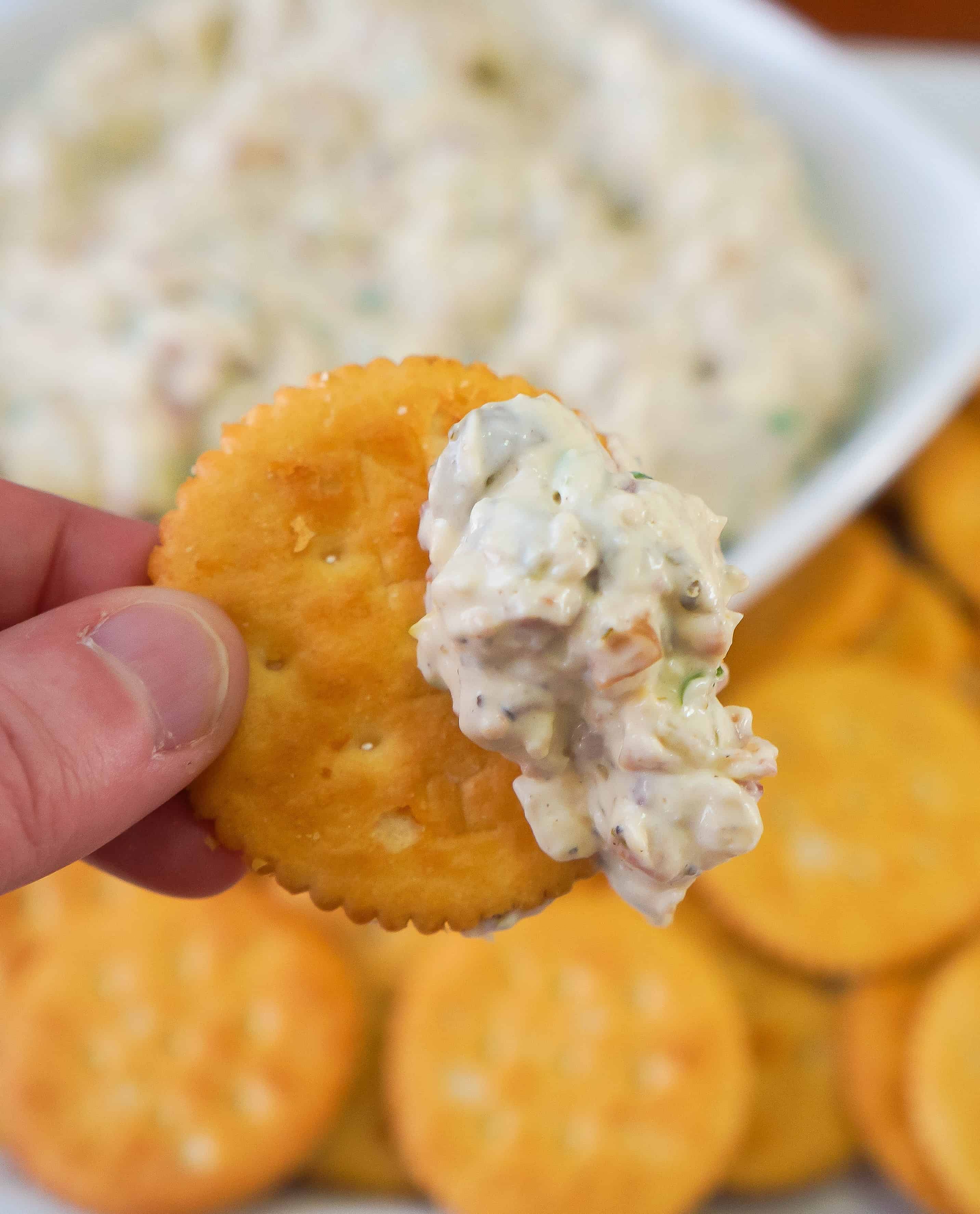 Bacon Onion Dip. Perfect party food or appetizer.