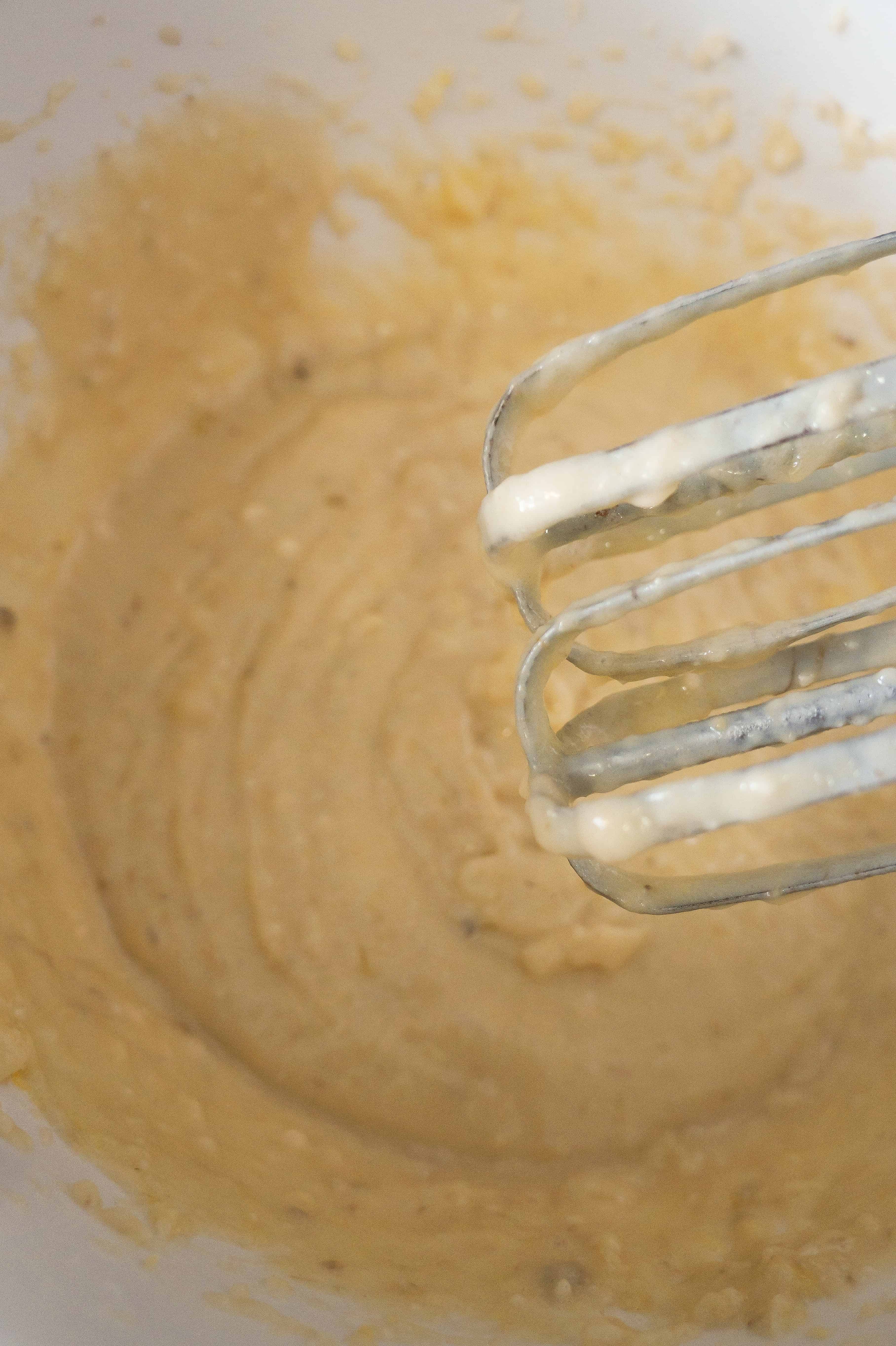 banana sugar cookie mix in a bowl