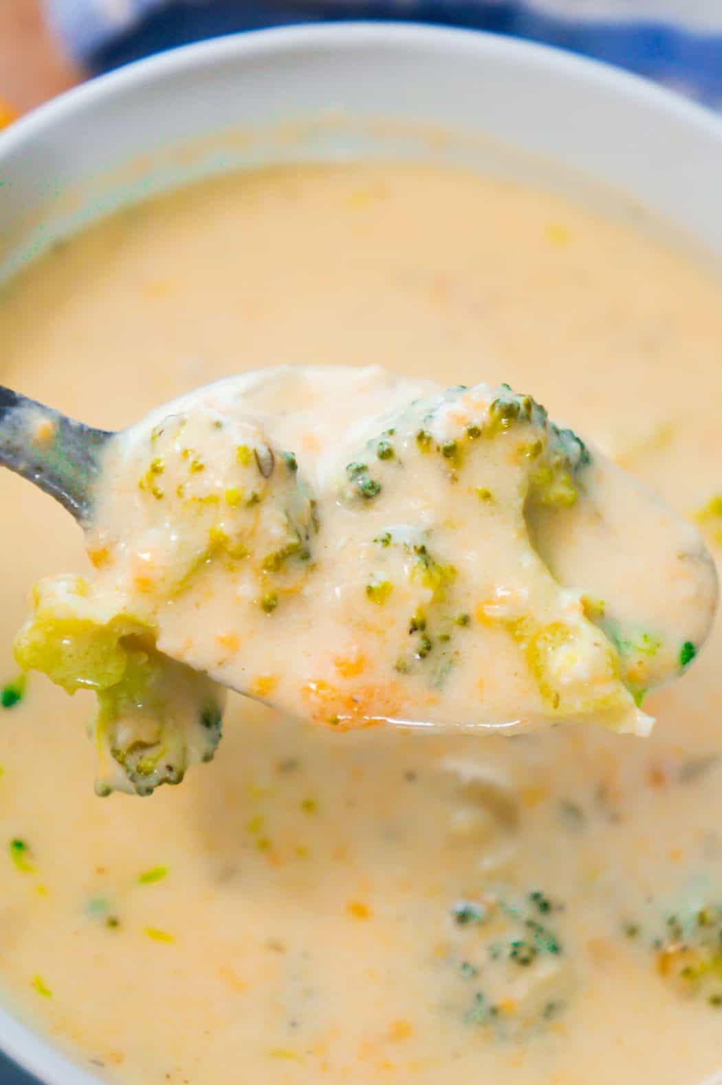 Broccoli Cheese Soup with Chicken - THIS IS NOT DIET FOOD