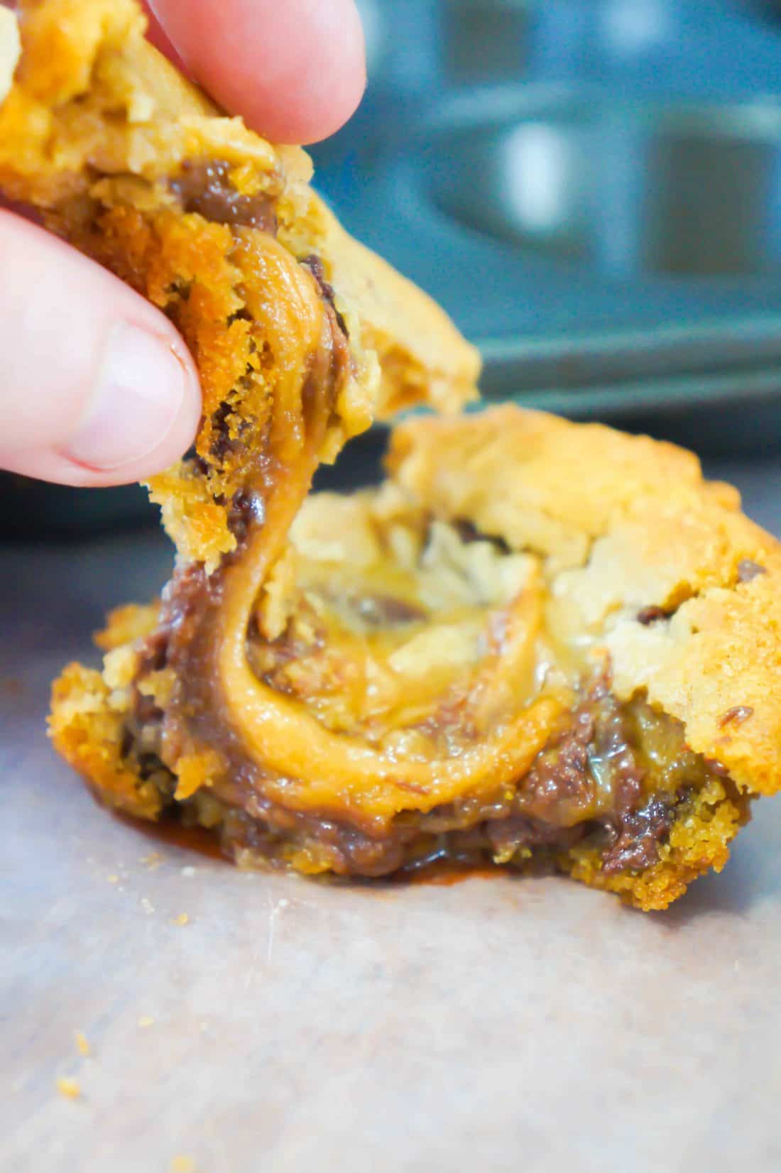 Caramel Chocolate Cream Cheese Stuffed Cookies THIS IS NOT DIET FOOD
