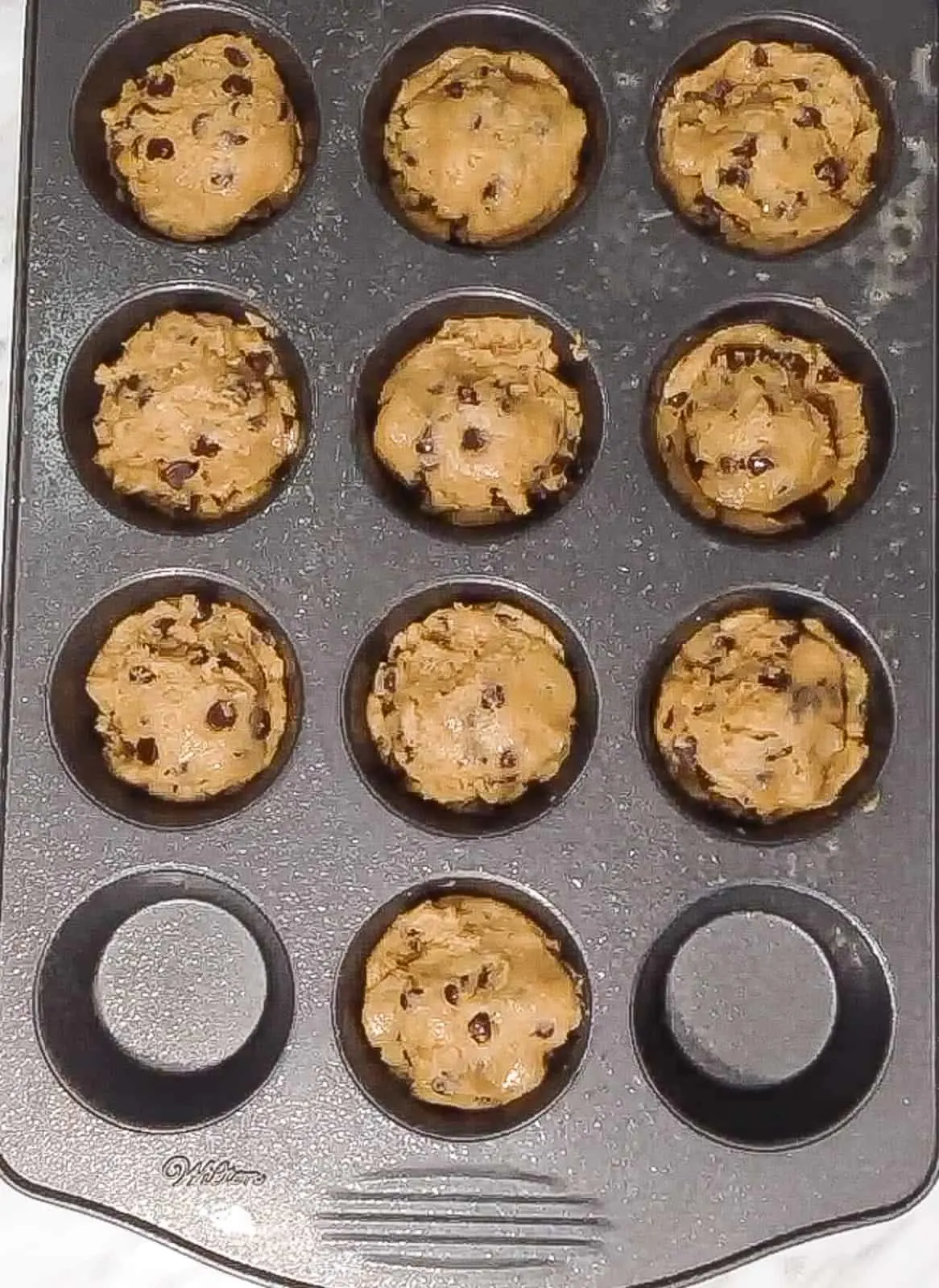 caramel stuffed cookies before baking