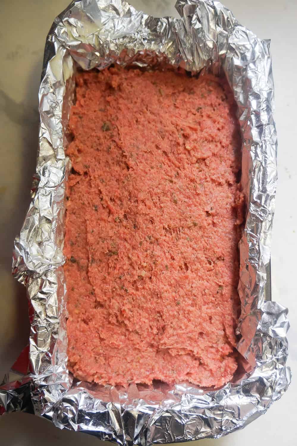 uncooked ground chicken meatloaf