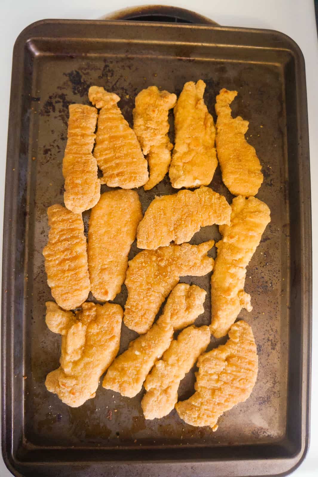 cooked chicken fingers