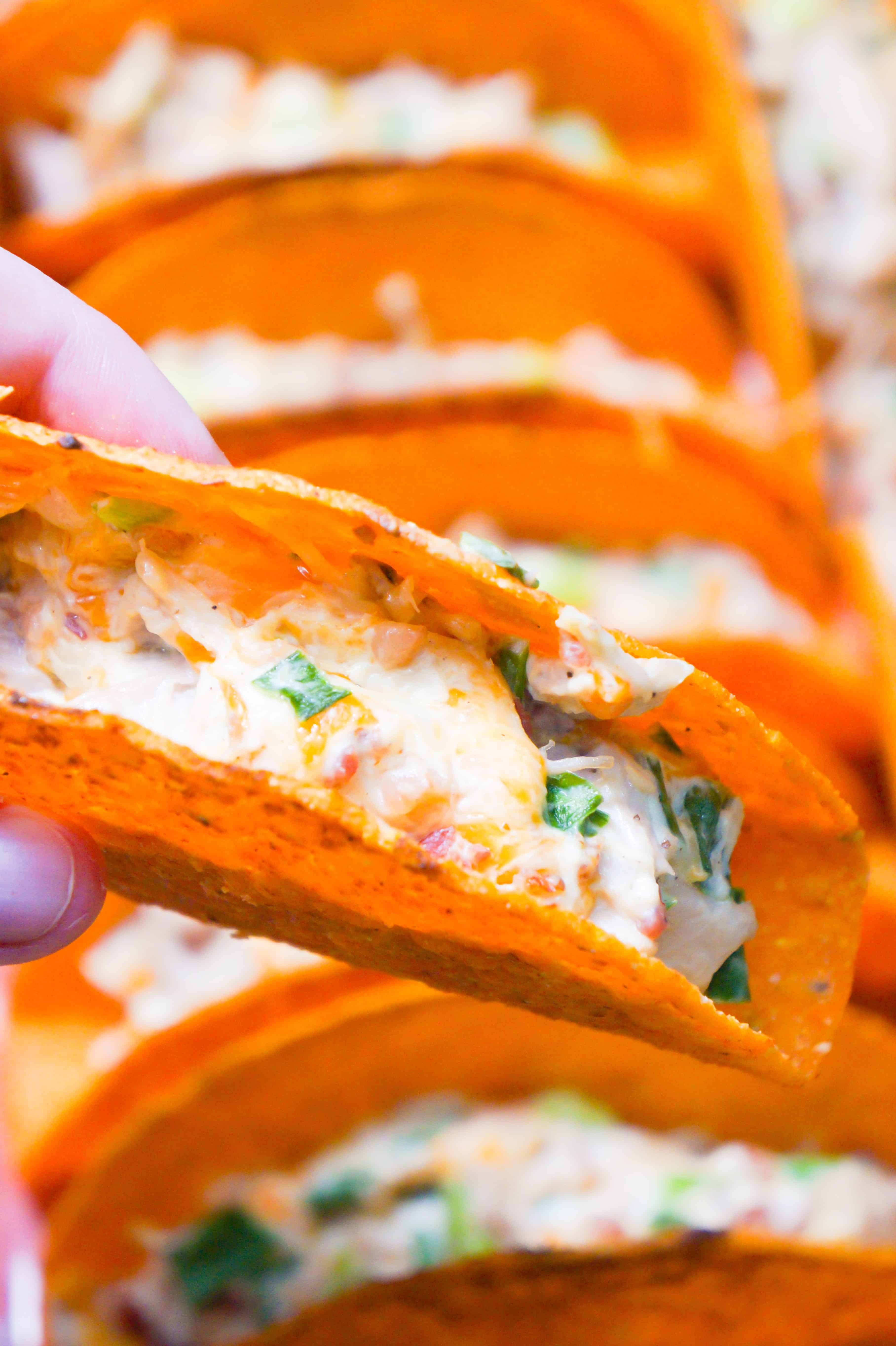 Cheesy Chicken Tacos are a great party food.
