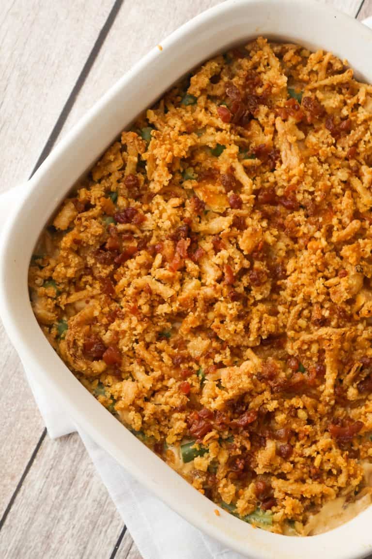 Cream Cheese and Bacon Green Bean Casserole THIS IS NOT DIET FOOD