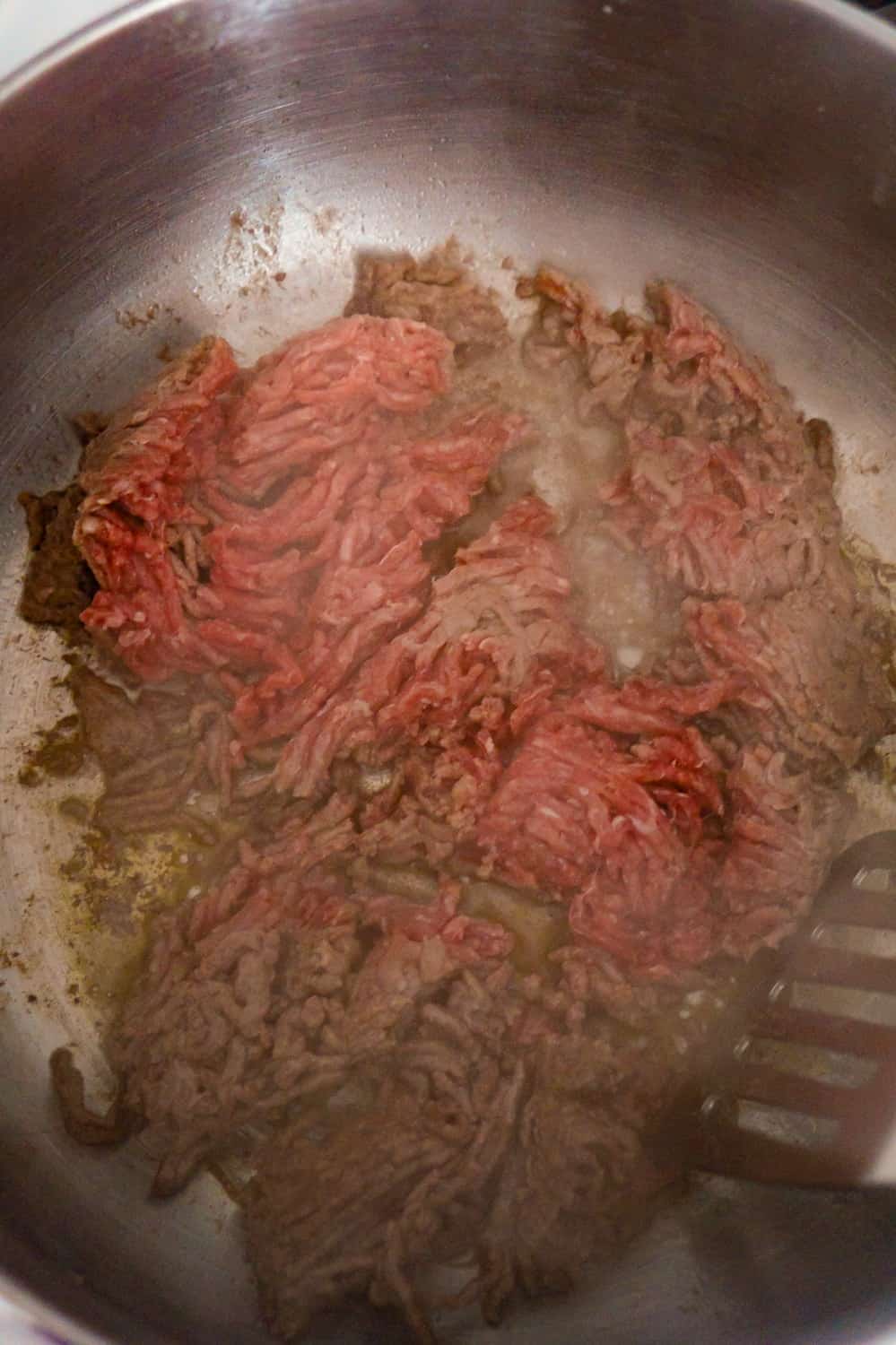 ground beef cooking pot