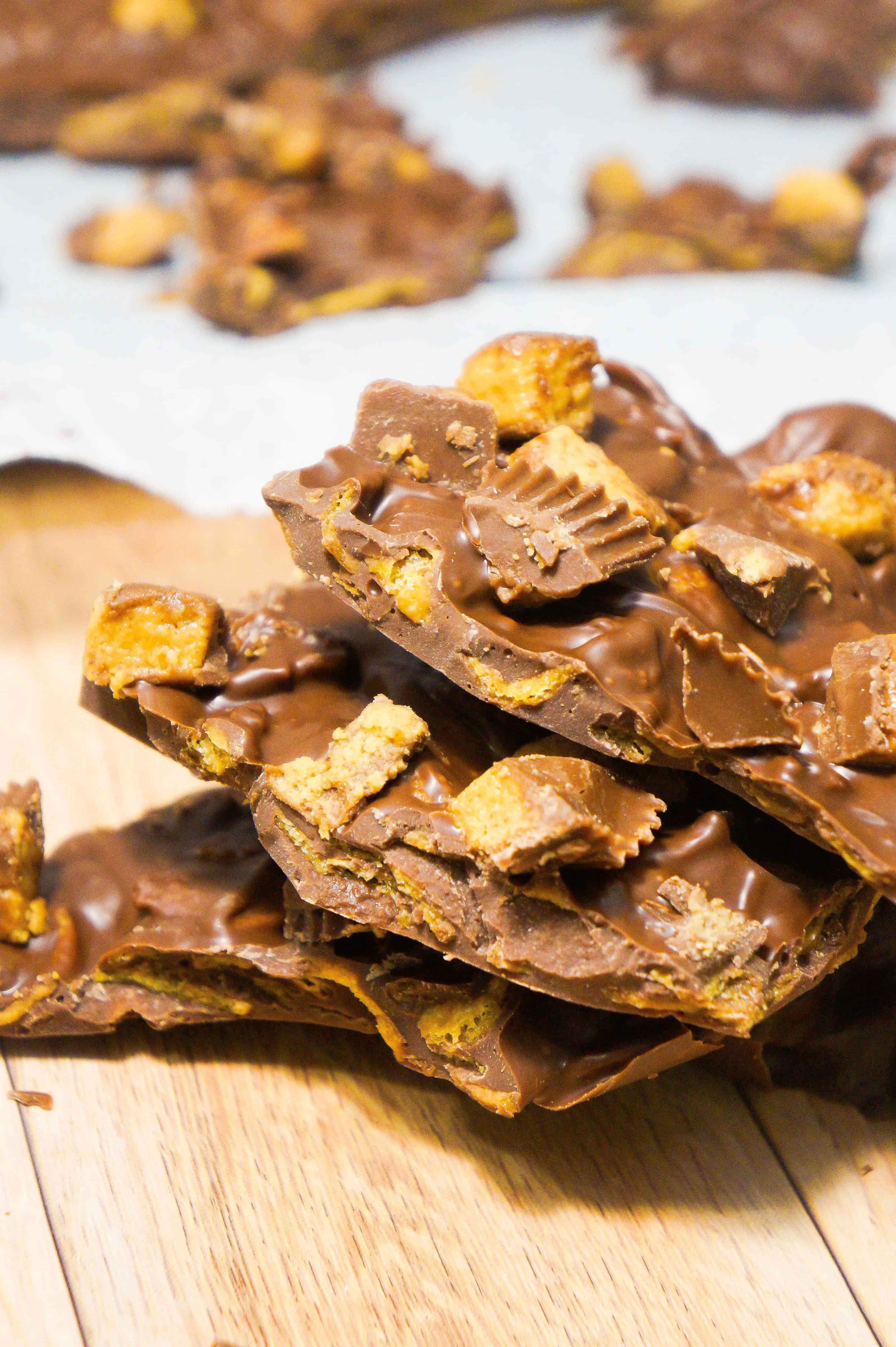 Fritos Peanut Butter Cup Bark is an easy chocolate bark recipe that combines salty and sweet.