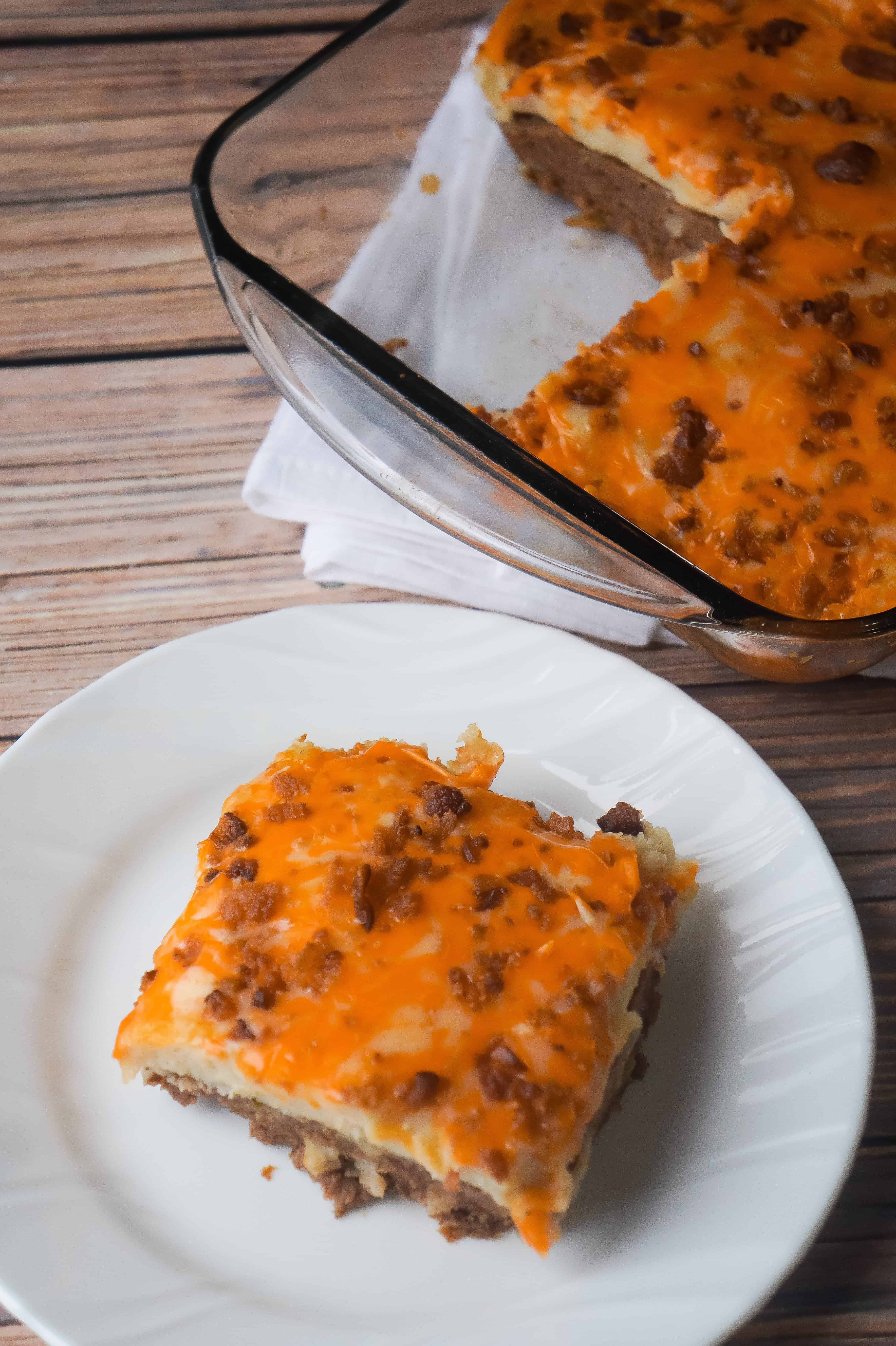 Easy casserole recipe using ground beef. Easy dinner recipe.