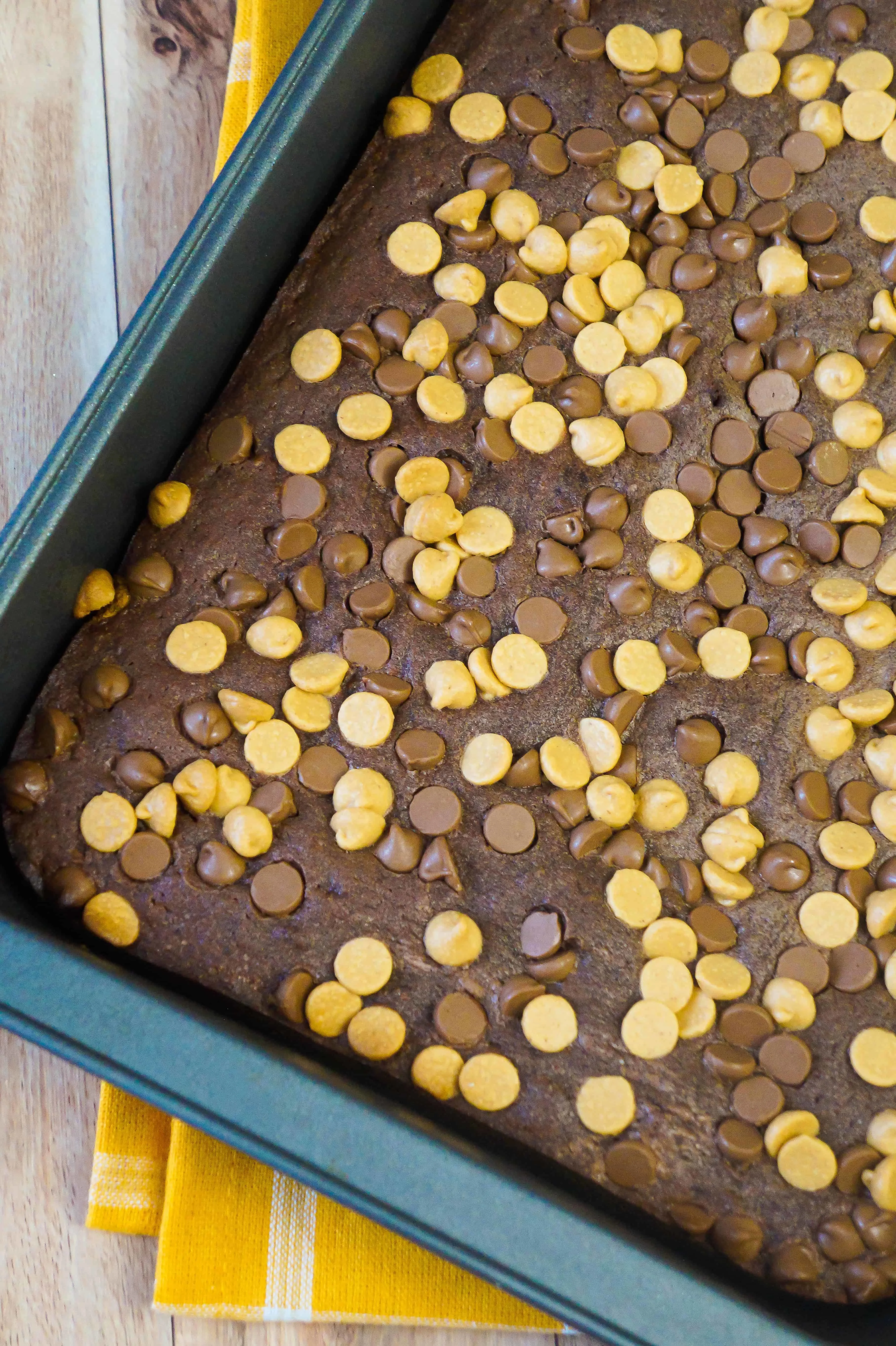 Peanut Butter Banana Brownies are a fun change from banana bread.