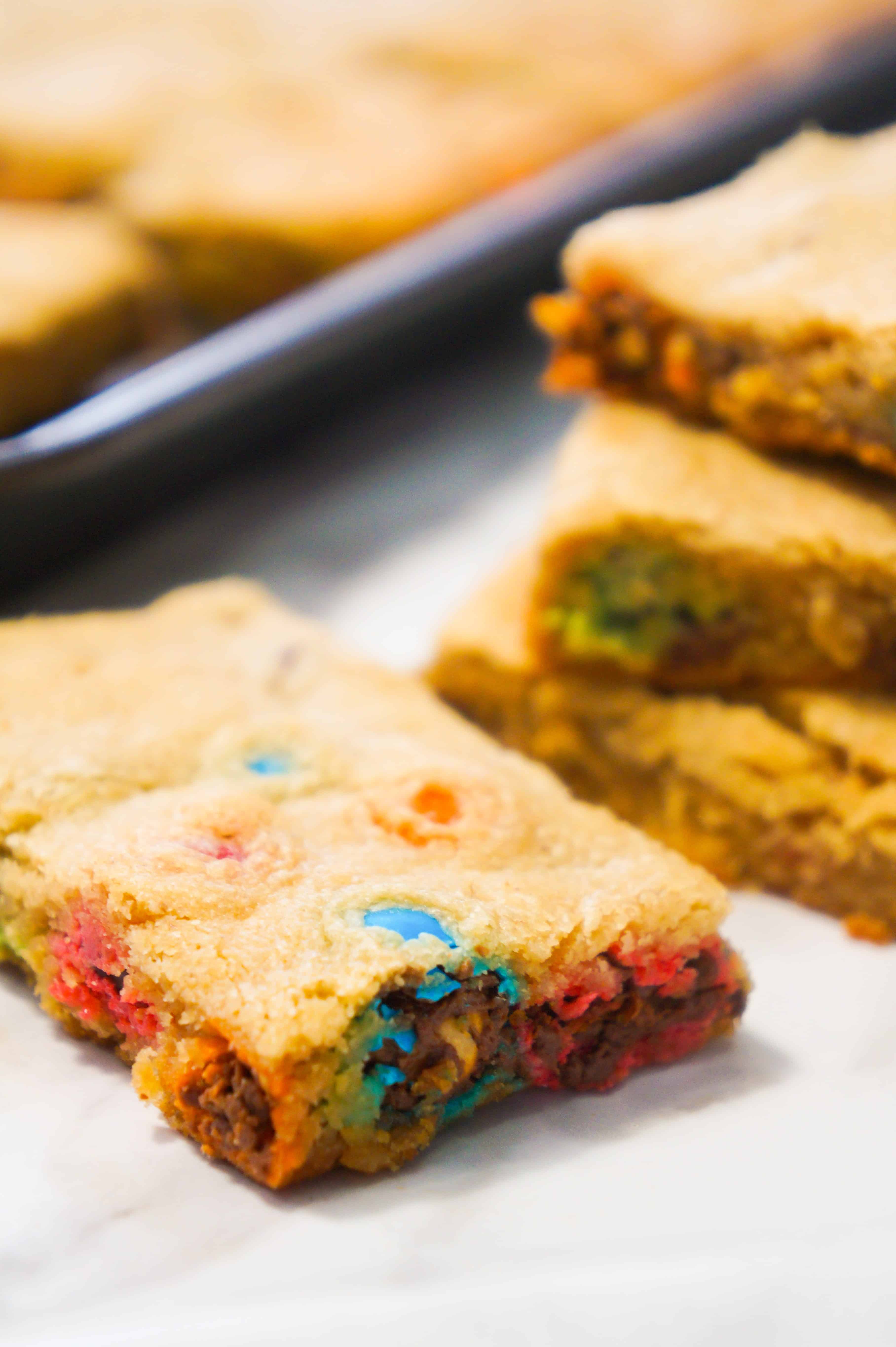 Easy peanut butter cookie bar recipe