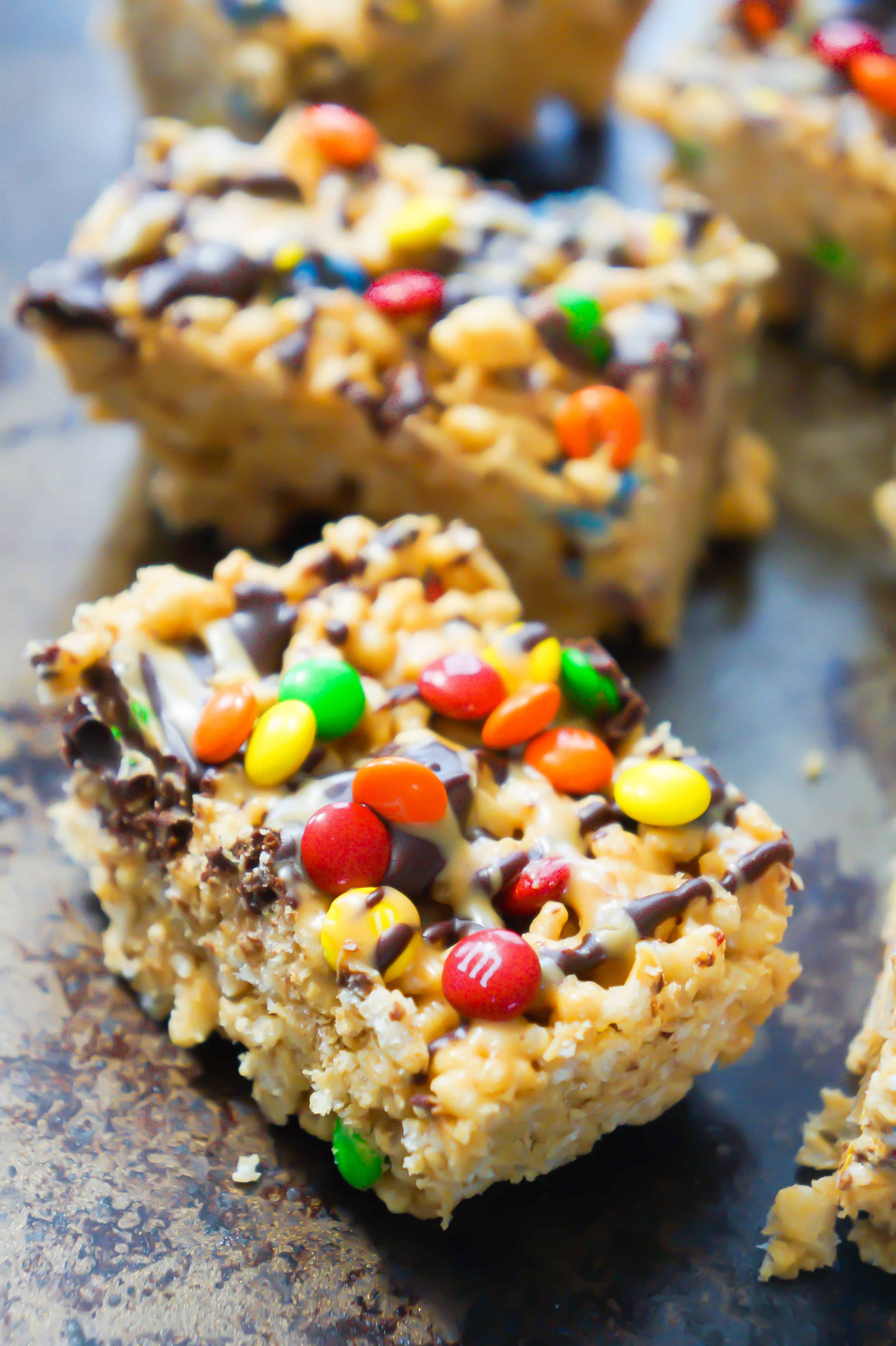 Crispy M&M Krispie Treats