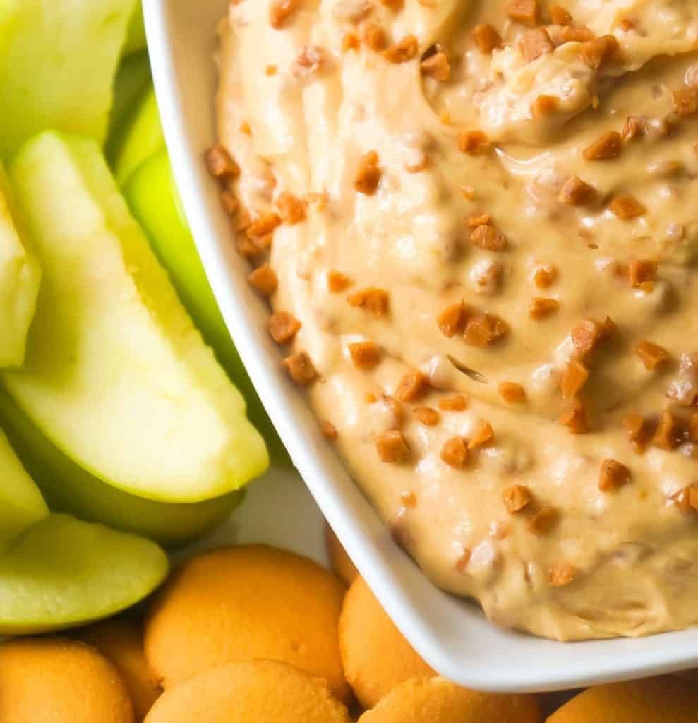 Peanut Butter Toffee Cheesecake Dip THIS IS NOT DIET FOOD