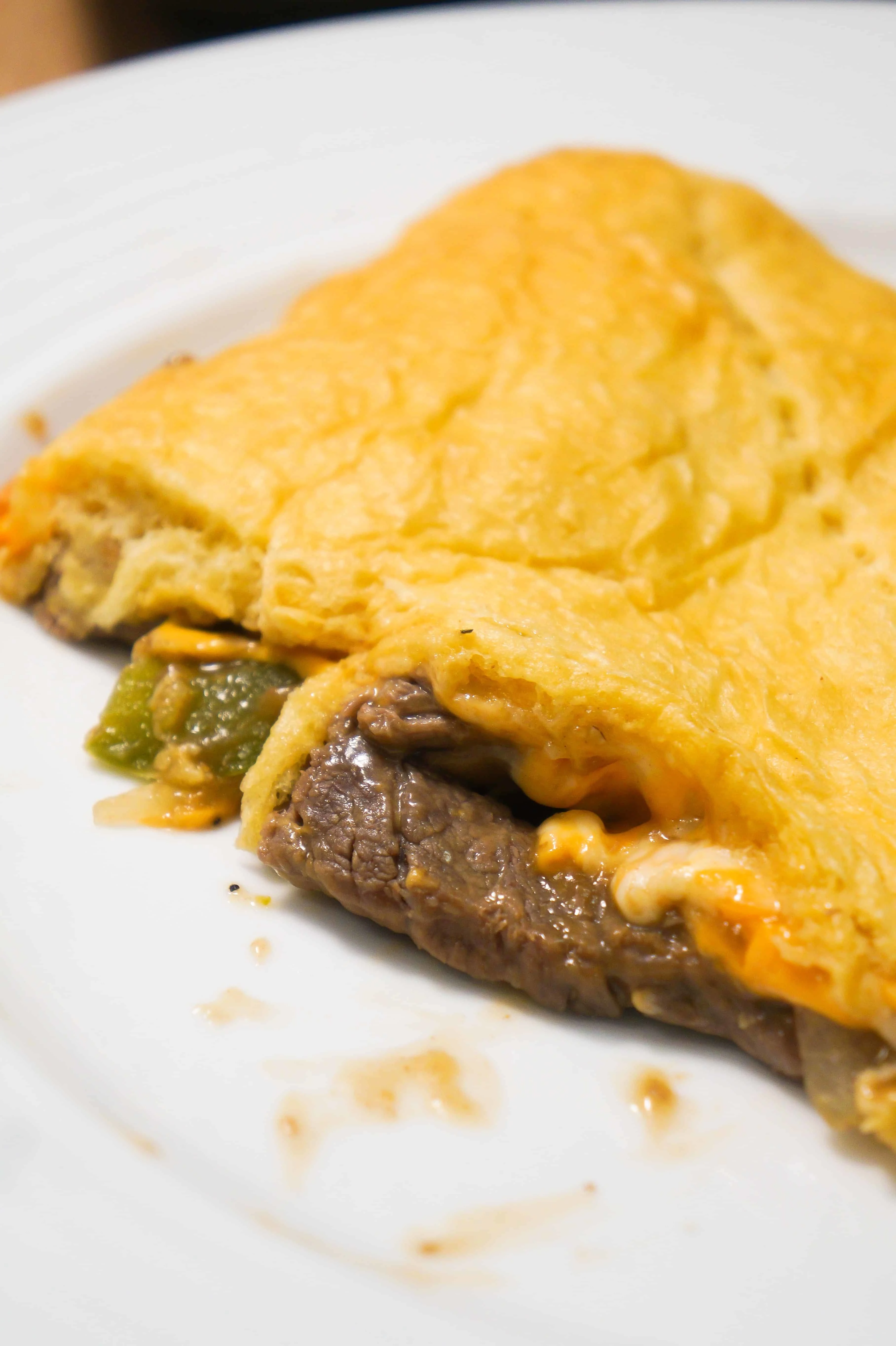 Philly Cheese Steak Crescent Bake is a twist on the Philly Cheese Sandwich.
