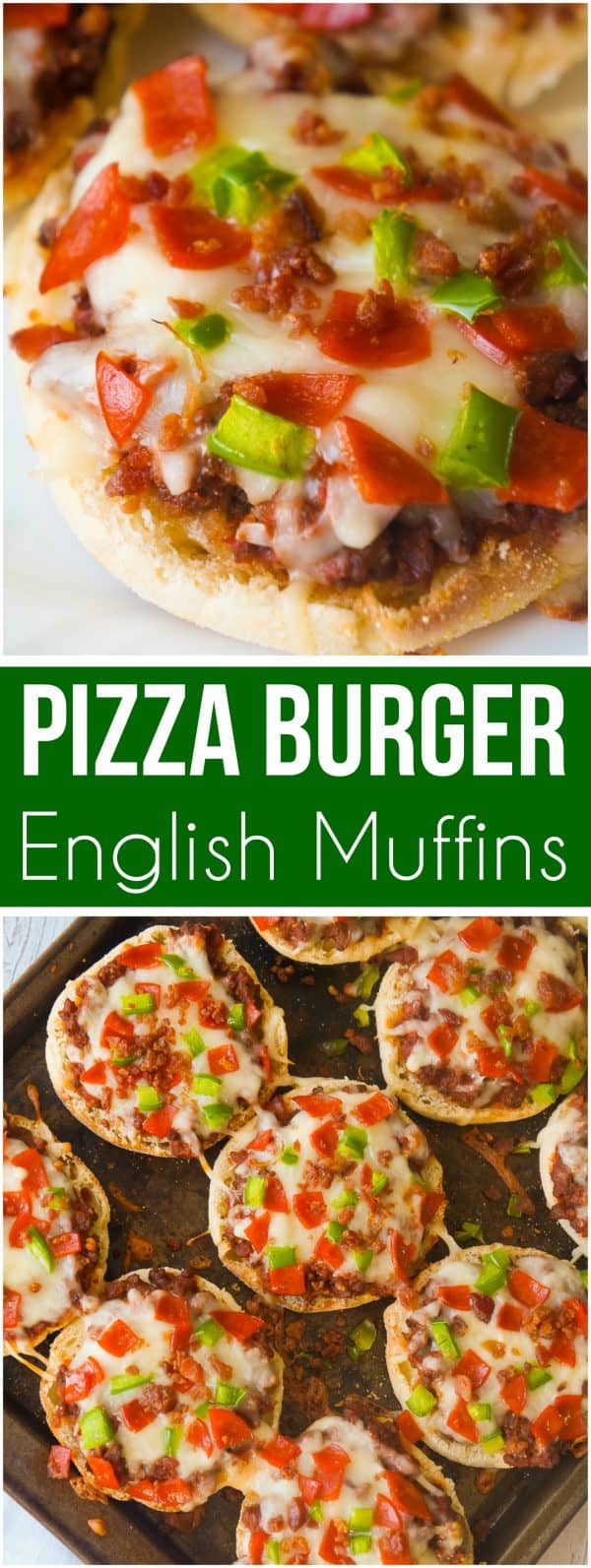 Pizza Burger English Muffins THIS IS NOT DIET FOOD
