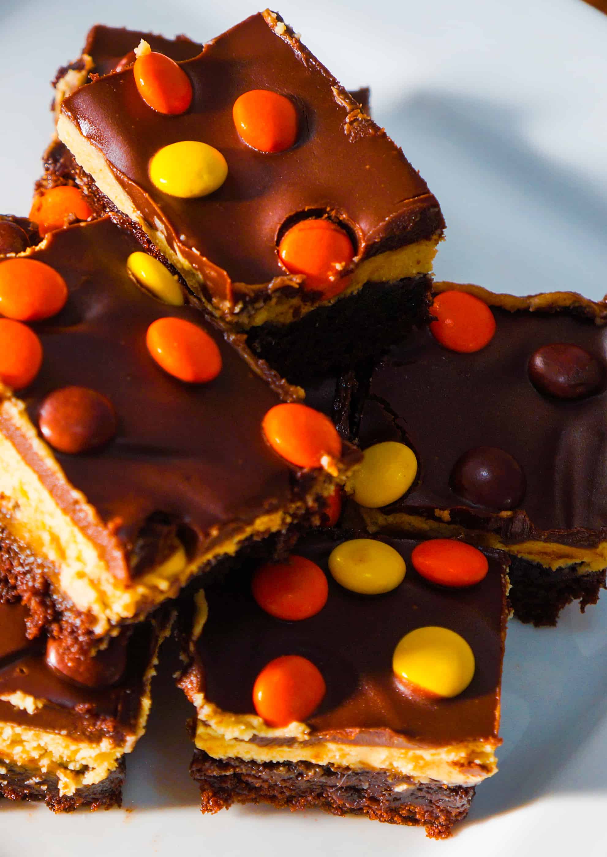 reese's pieces cream cheese brownies