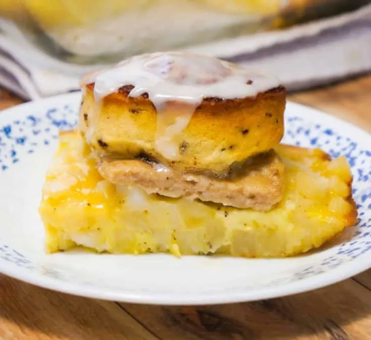 Easy sausage and egg breakfast casserole recipe.