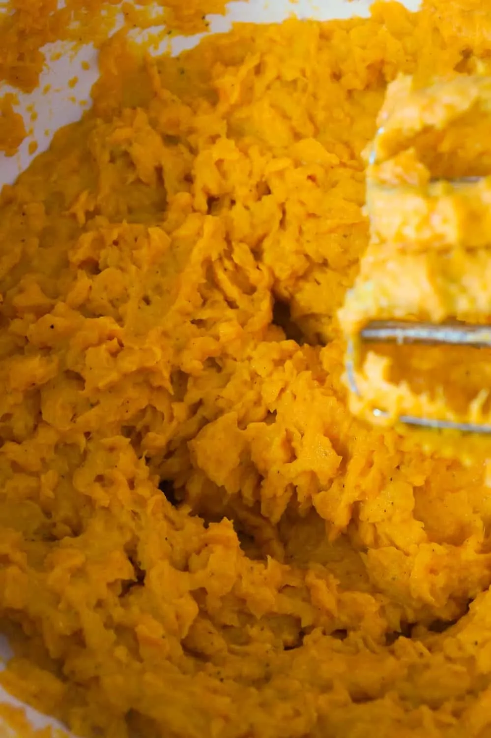 sweet potatoes creamed with an electric mixer